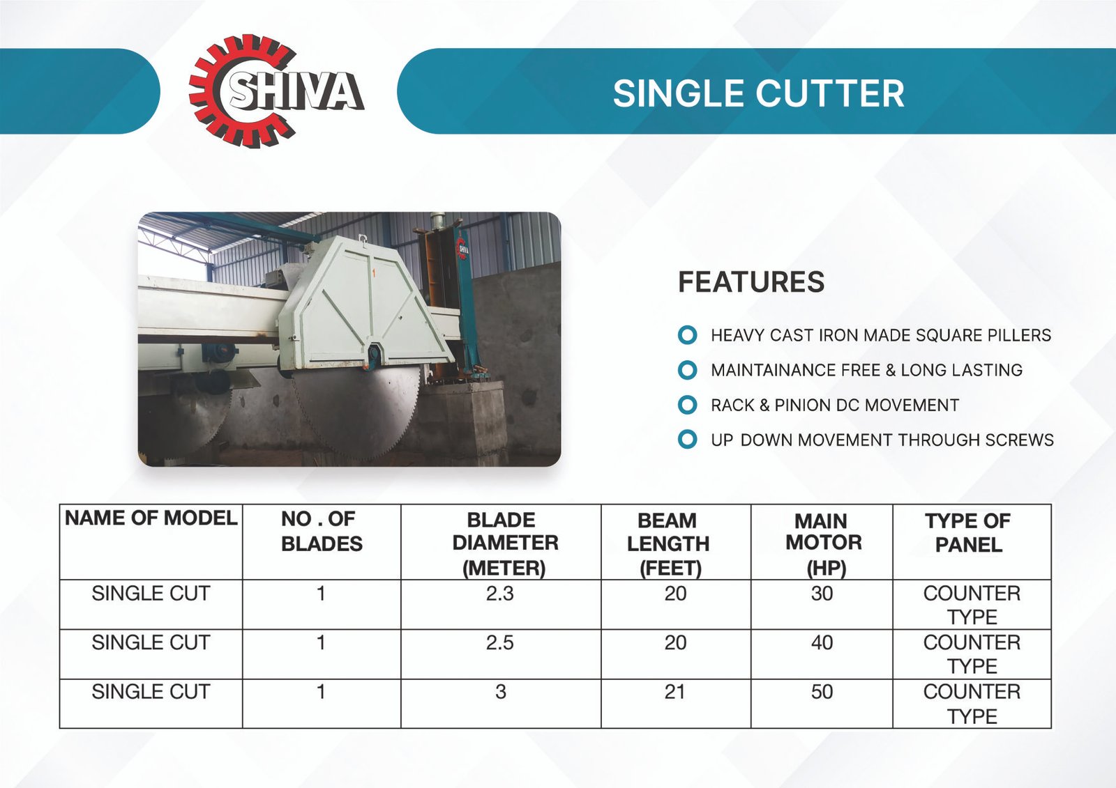 Single Cutter