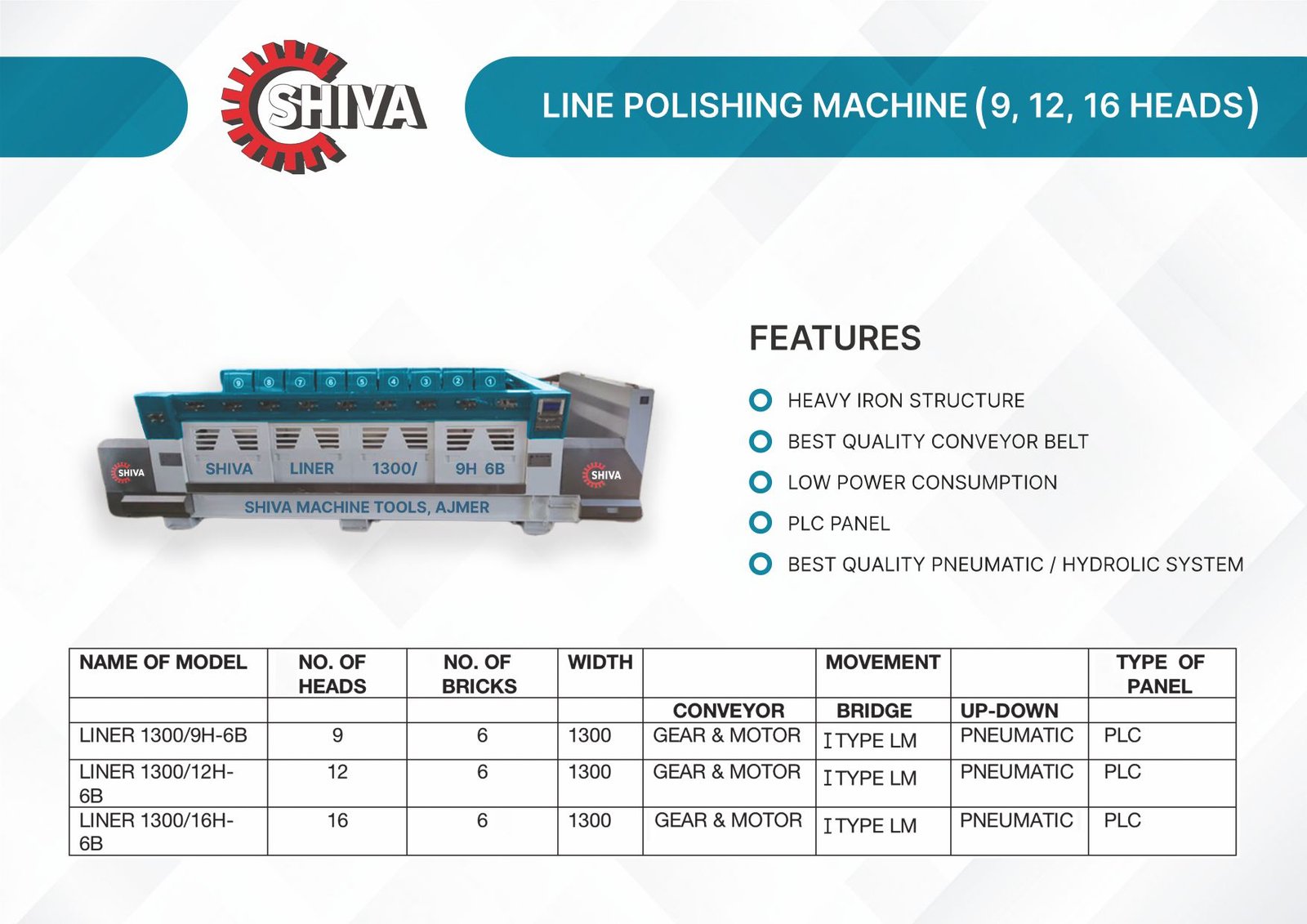 LINE POLISHING MACHINE (9,12,16 HEADS)